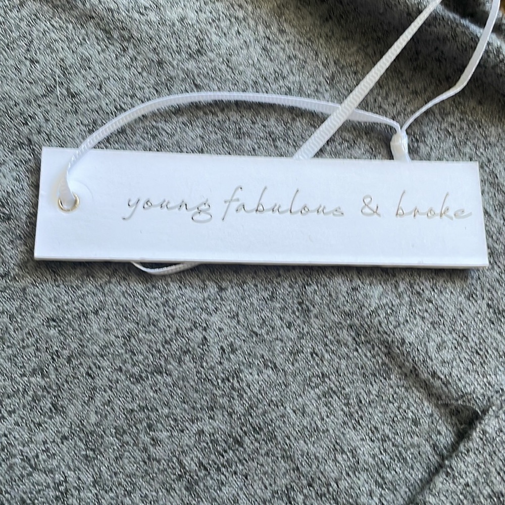 Young Fabulous and Broke Grey Oversized Cardigan S - Picture 7 of 7